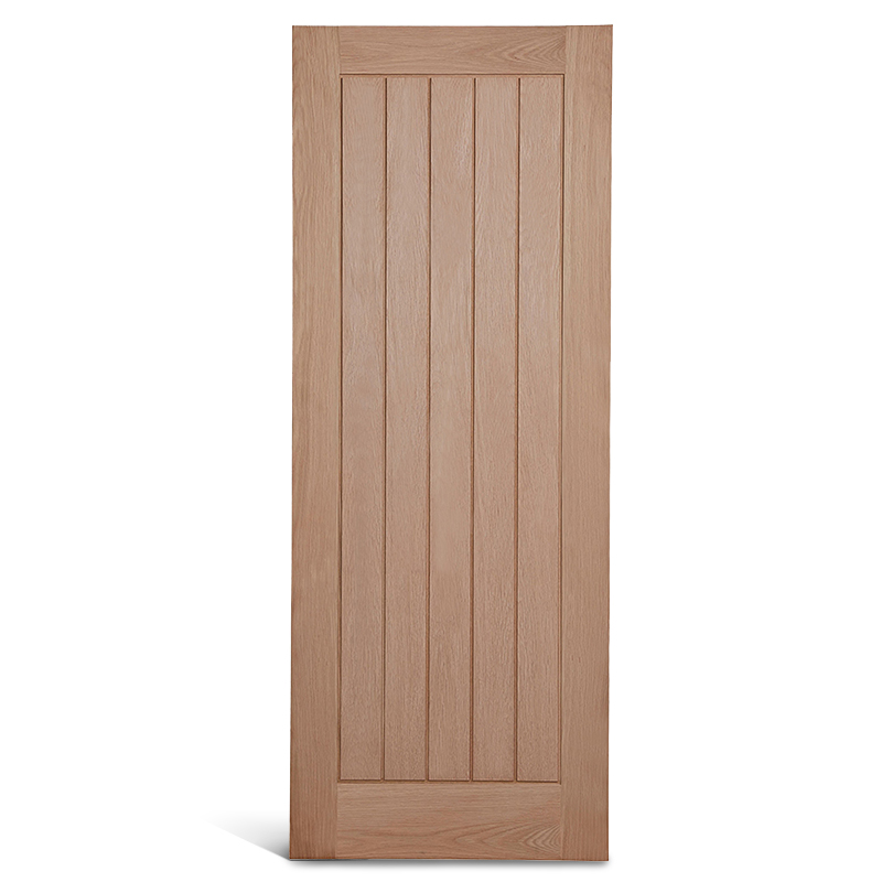 كوخ عمودي باب من خشب البلوط