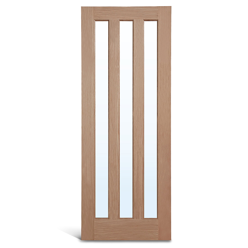 3 ألواح زجاجية من خشب البلوط