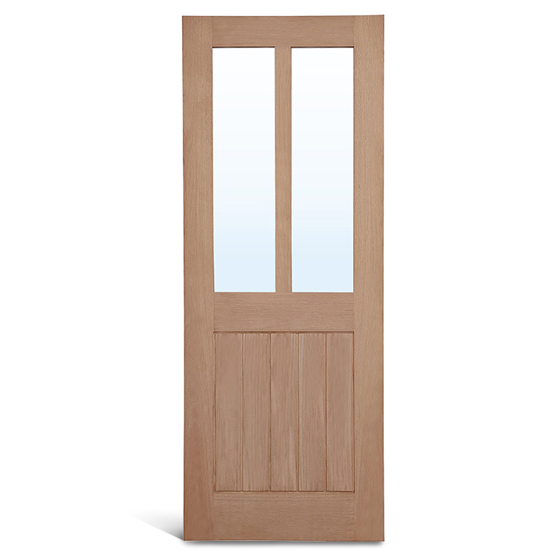 3 لوحة مربعة مربعة مع باب شاكر زجاجي عمودي من خشب البلوط