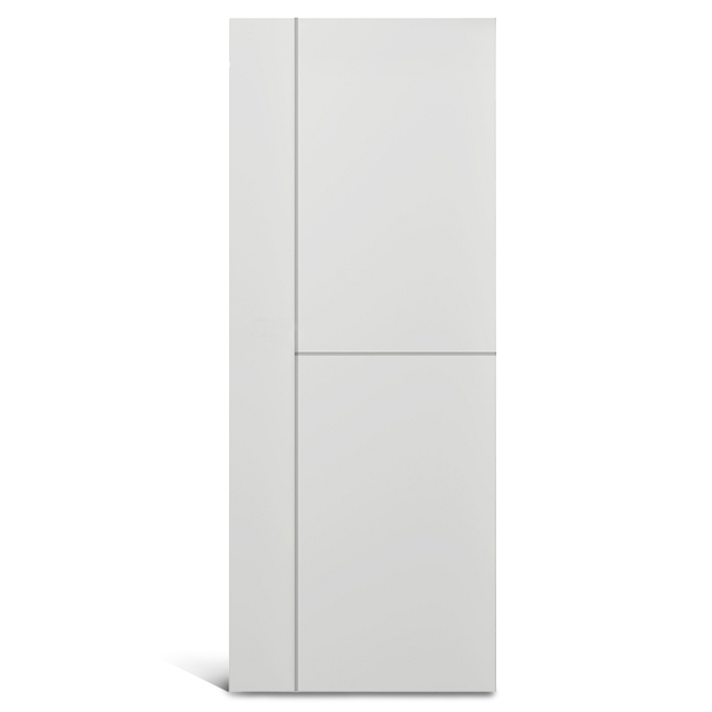 2 لوحة متساوية مع 1 باب عمودي مخدد PVC مصبوب