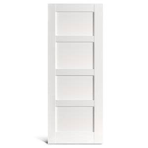 4 باب شاكر PVC لوحة مسطحة