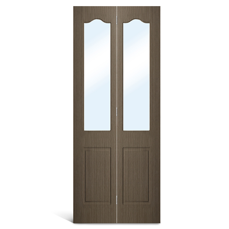 4 باب قوس علوي زجاجي PVC ثنائي الطي